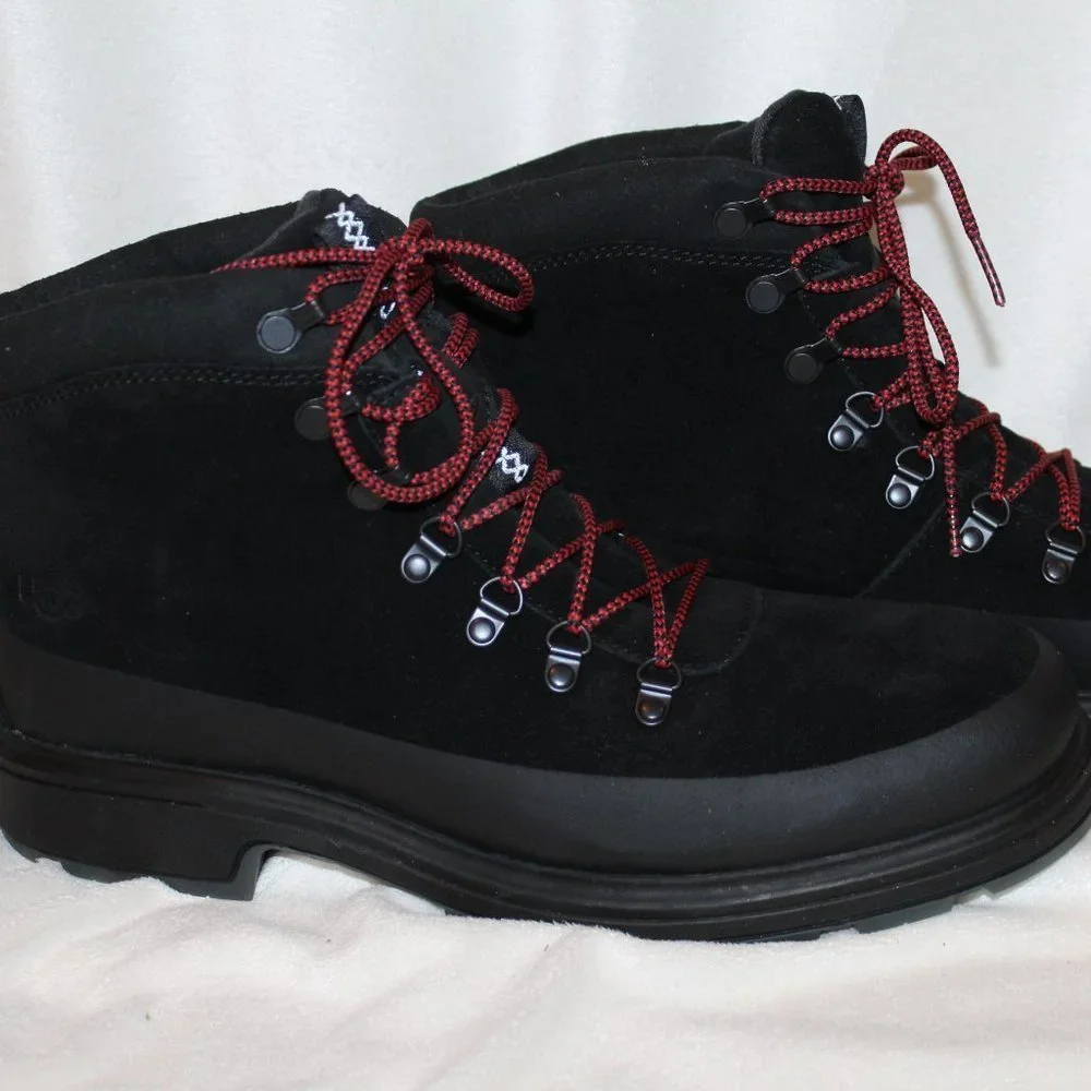 NIB UGG MEN'S‎ BILTMORE SUEDE WINTER WATERPROOF HIKING SNOW BOOTS BLACK